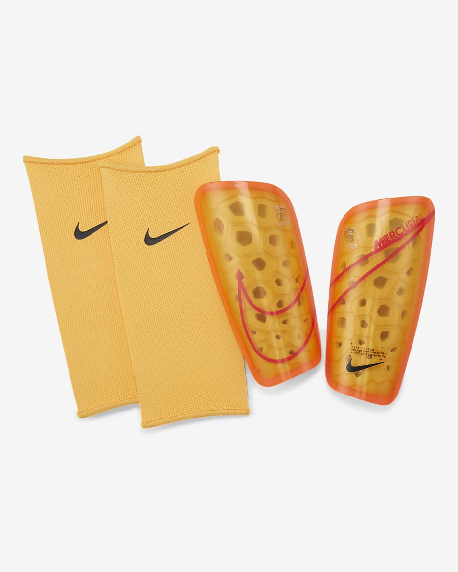 Nike Mercurial Lite Football Shinguards - Laser Orange/Black/Siren Red