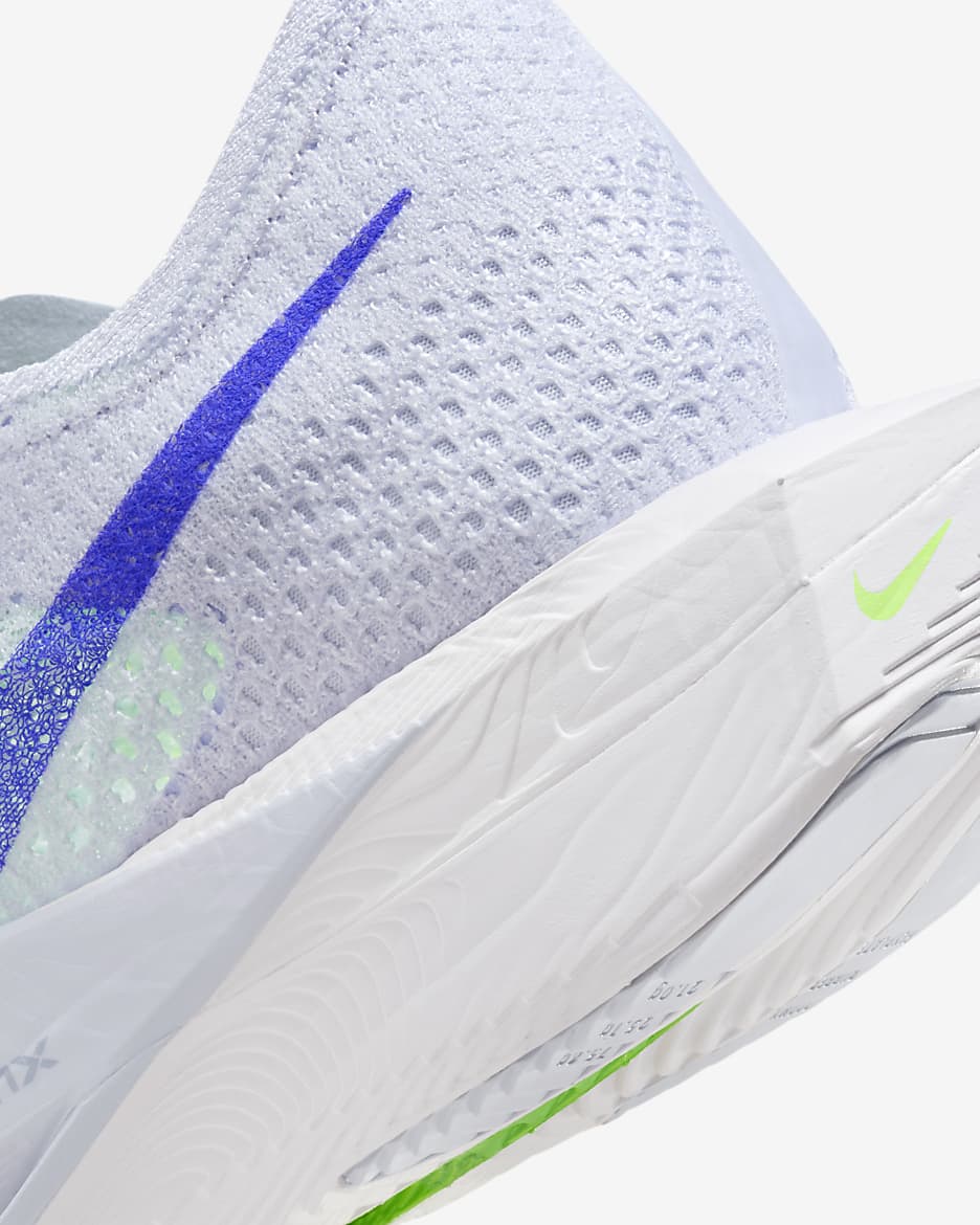 Chaussure de course sur route Nike Vaporfly 3 pour homme - Football Grey/Green Strike/Light Armory Blue/Racer Blue