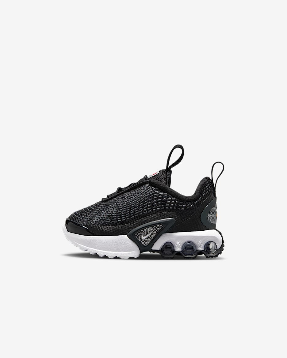Tenis para bebé e infantil Nike Air Max Dn - Negro/Gris oscuro/Negro/Blanco