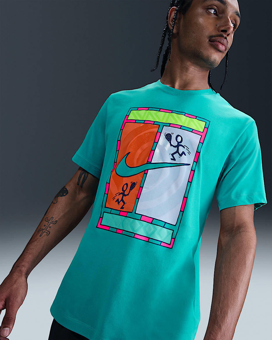 NikeCourt Men's Dri-FIT Tennis T-Shirt - Dusty Cactus