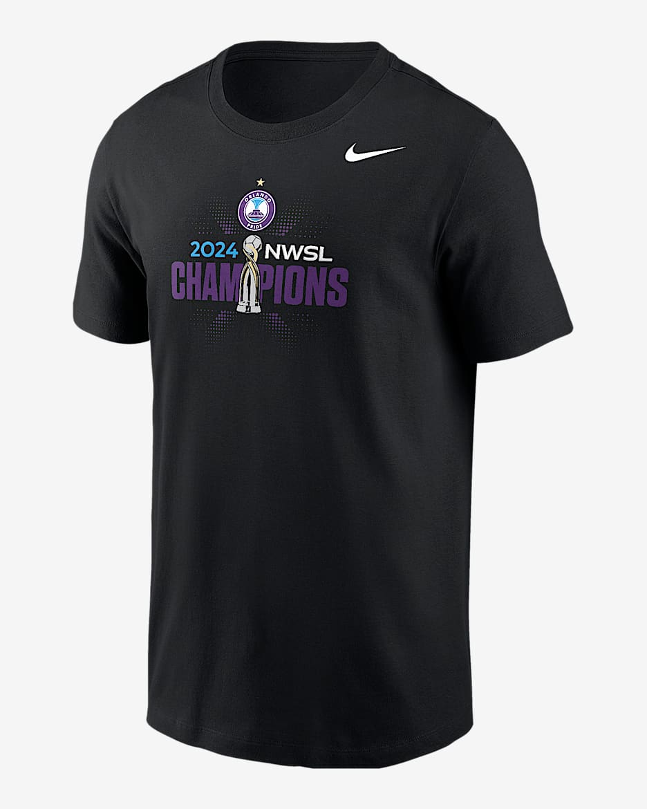 Orlando Pride 2024 NWSL Champions Men's Nike T-Shirt - Black