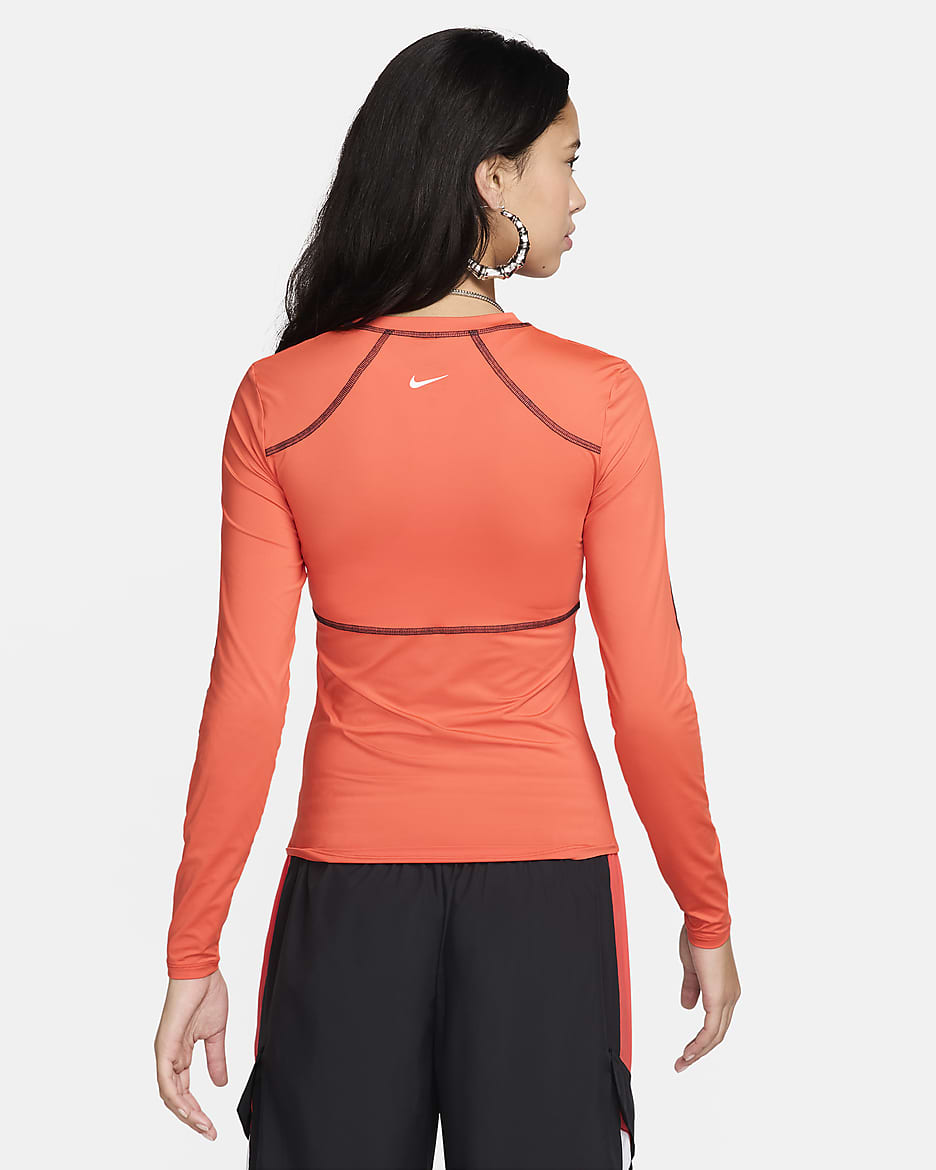 Haut à manches longues Nike Sportswear pour Femme - Light Crimson