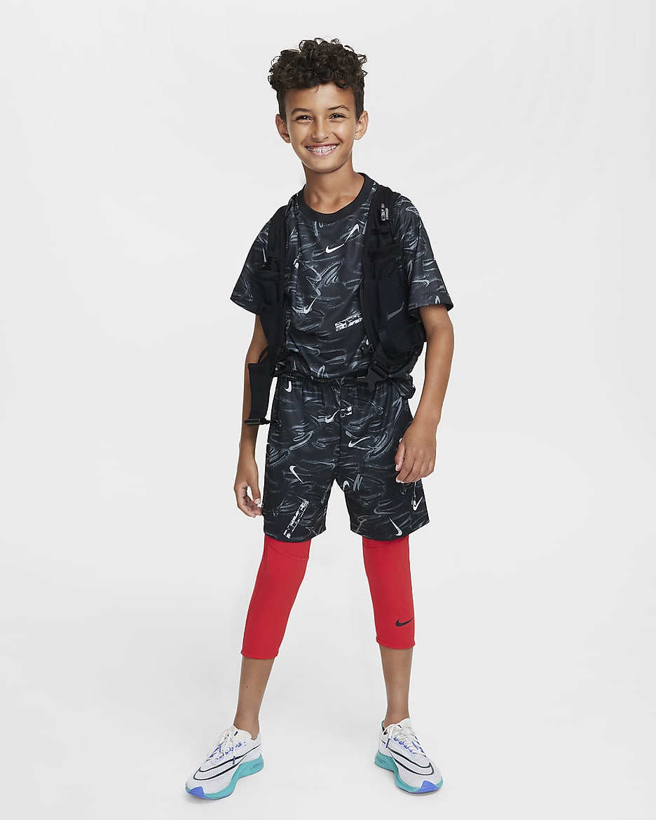 Nike Multi Dri-FIT Shorts für ältere Kinder (Jungen) - Schwarz/Schwarz/Weiß