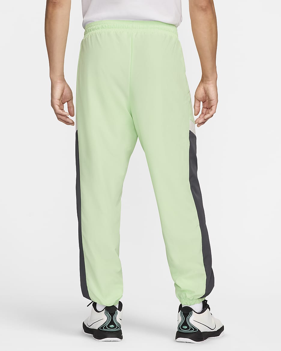 Nike Icon Men's Woven Basketball Pants - Vapor Green/Iron Grey/Sail/Iron Grey