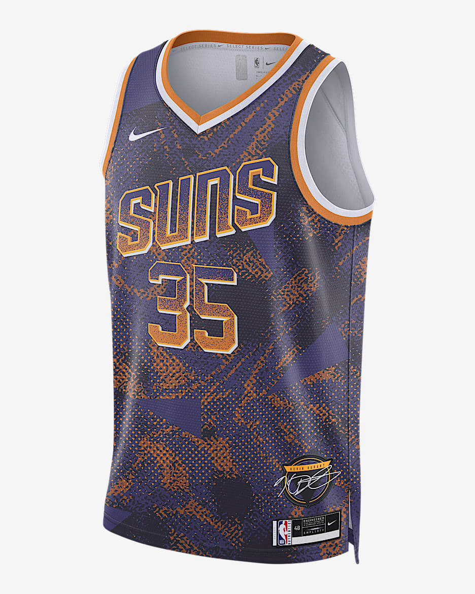 Jersey Nike Dri-FIT de la NBA Swingman para hombre Kevin Durant Phoenix Suns 2025/26 Select Series - Orquídea nuevo/Blanco