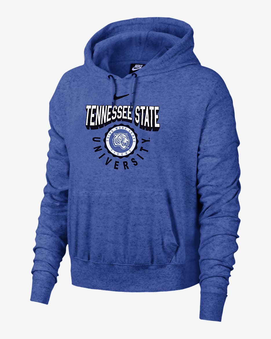 Tennessee State Gym Vintage Women's Nike College Hoodie - Game Royal Heather