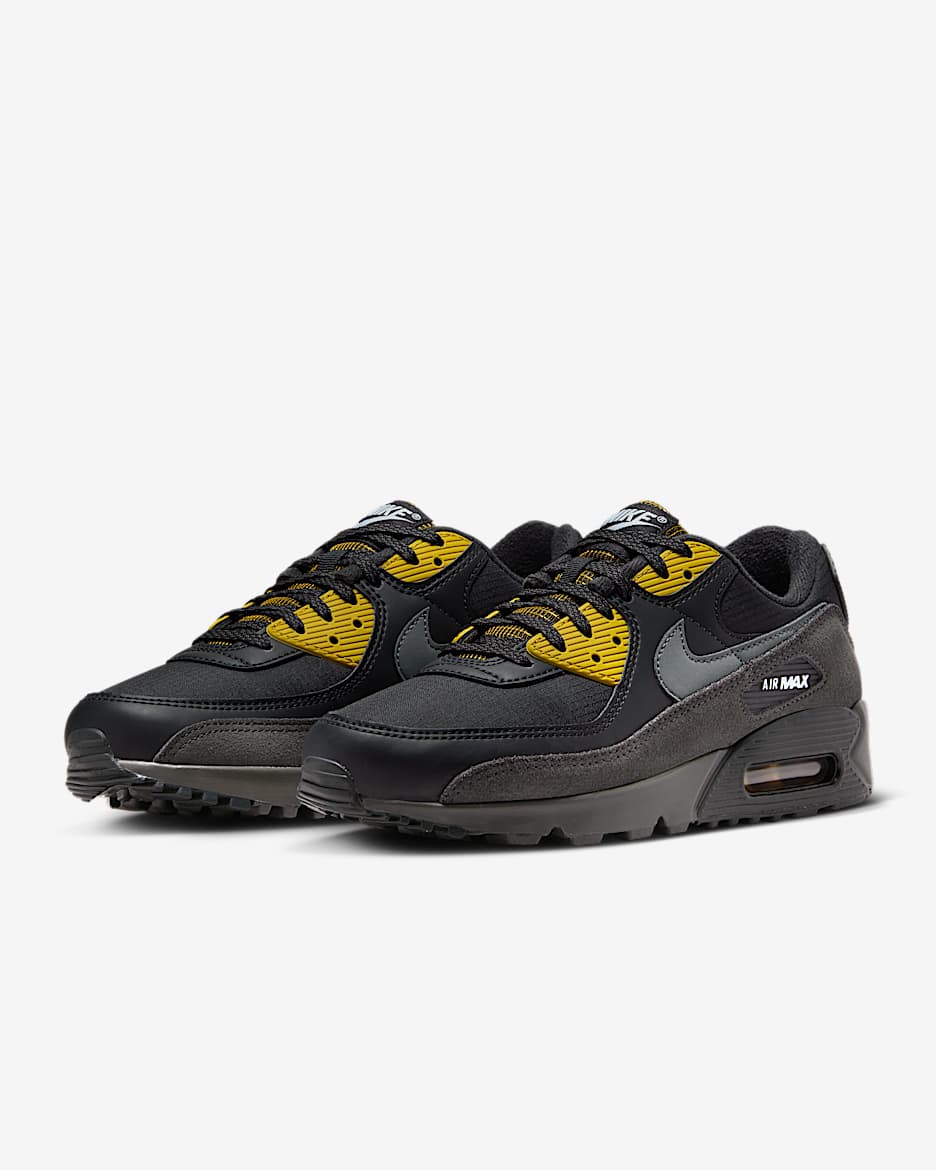 Nike Air Max 90 Men's Shoes - Black/Bronzine/Blue Tint/Medium Ash