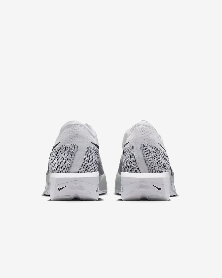 Nike Vaporfly 3 Men's Road Racing Shoes - White/Particle Grey/Metallic Silver/Dark Smoke Grey