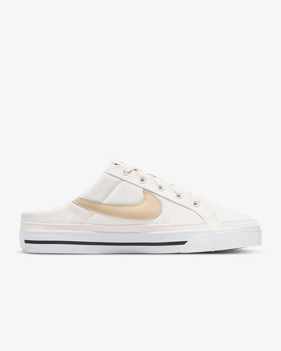 NikeCourt Legacy Women's Mules - Phantom/White/Black/White Onyx