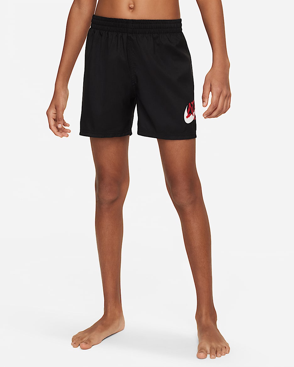 Nike Swim Scribble Big Kids Boys 4 Volley Shorts. Nike