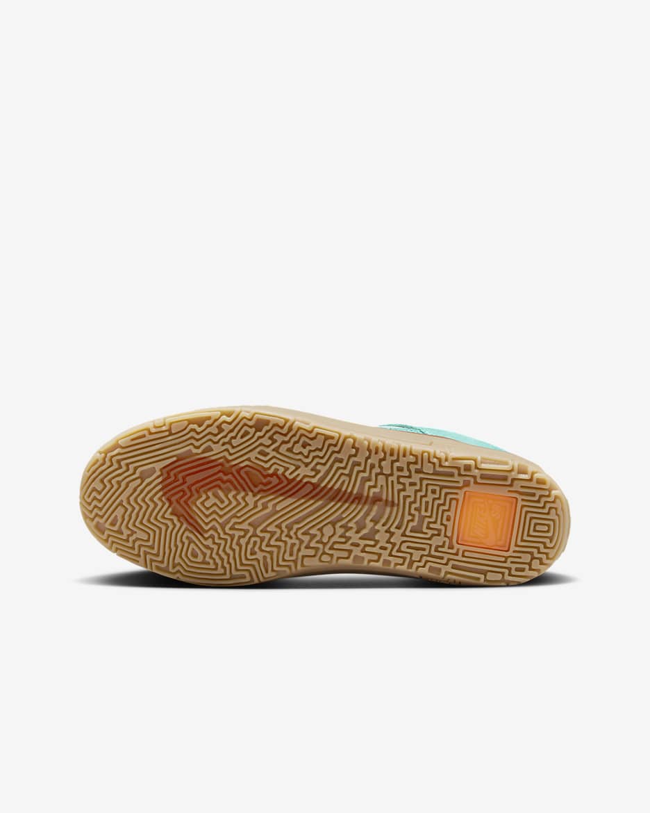 Nike SB Day One Big Kids' Skate Shoes - Green Frost/Phantom/Gum Light Brown/Dark Russet