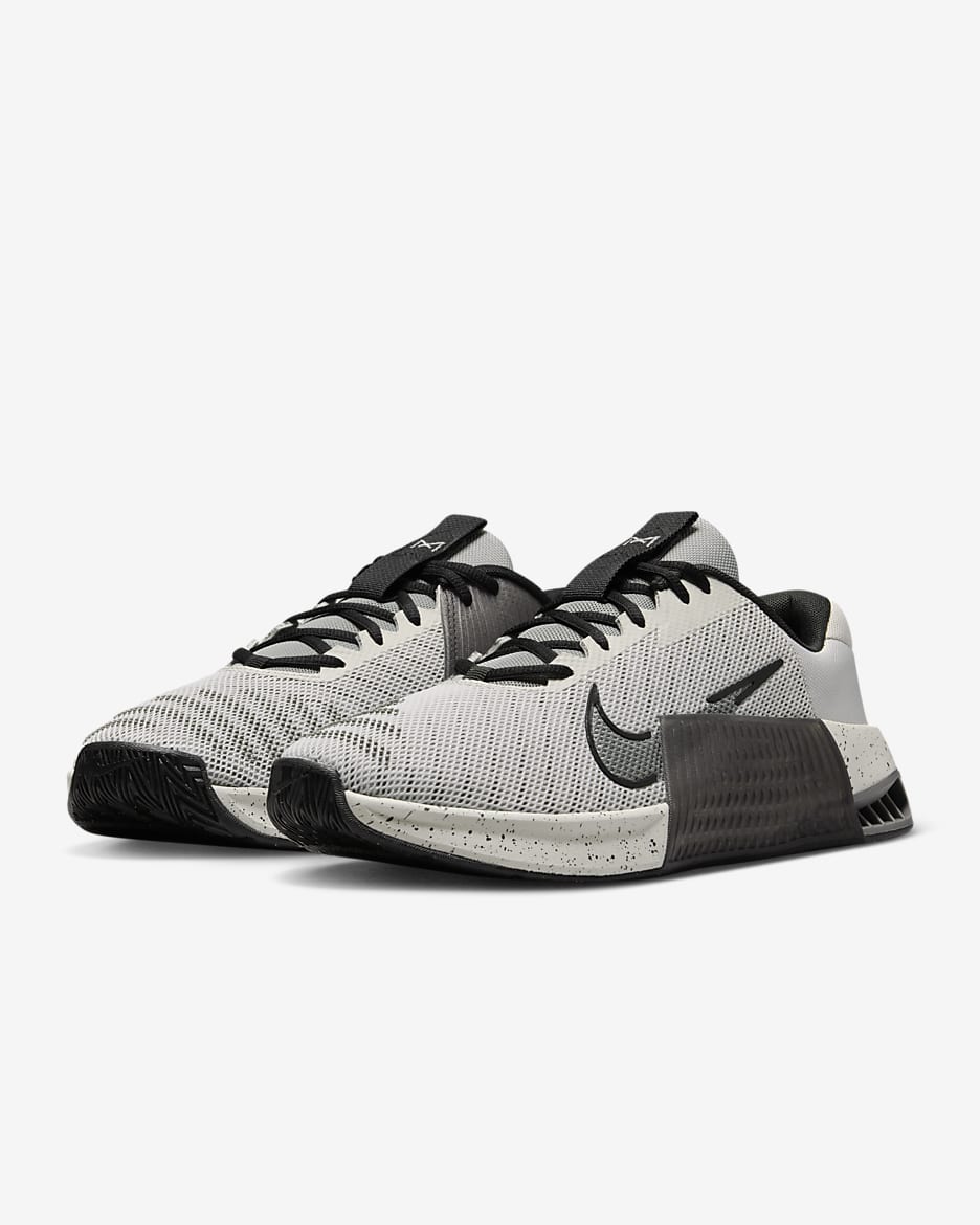 Męskie buty treningowe Nike Metcon 9 - Light Iron Ore/Czerń/Flat Pewter