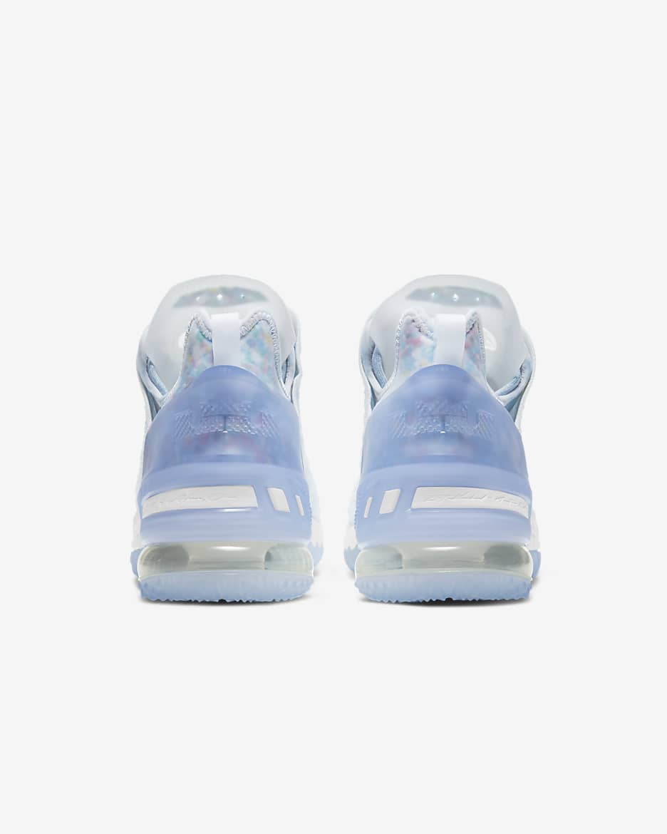 LeBron 18 Basketball Shoe - Blue Tint/Clear/White