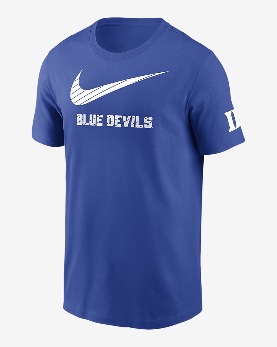 Playera universitaria Nike para hombre Duke Blue Devils Campus Mascot - Royal