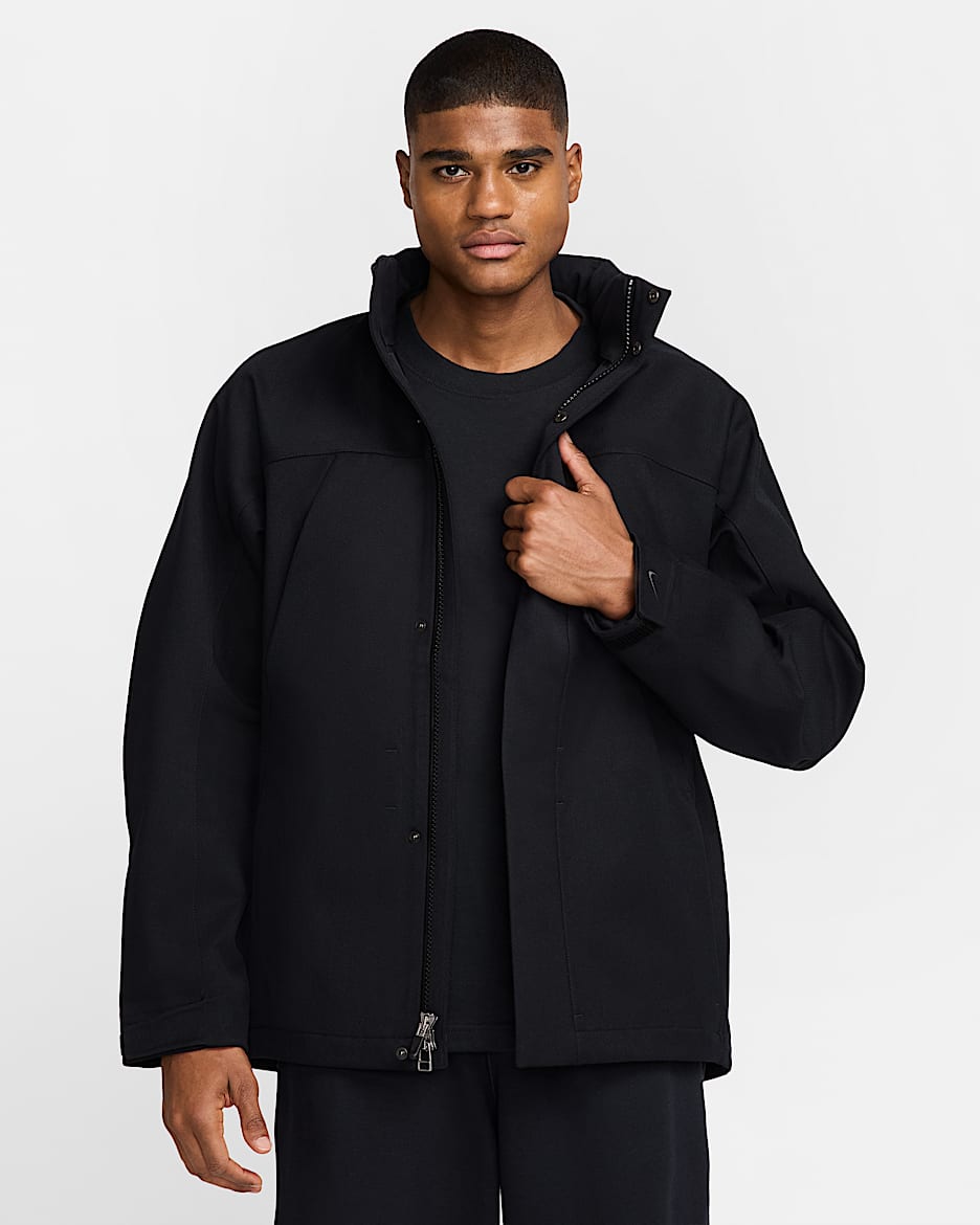 Chamarra repelente al agua Nike Wool Classics - Negro