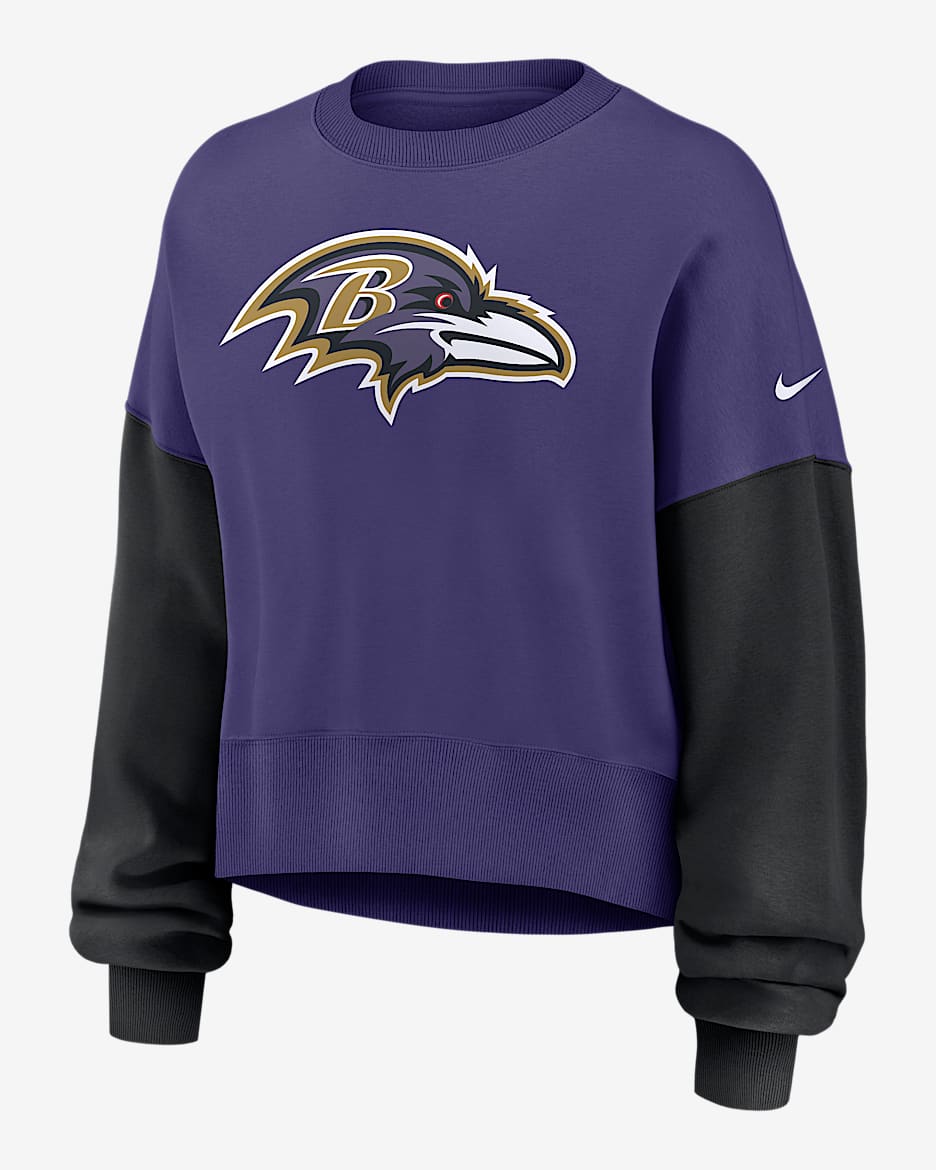 Baltimore Ravens Women's Nike NFL Pullover Crew - Purple