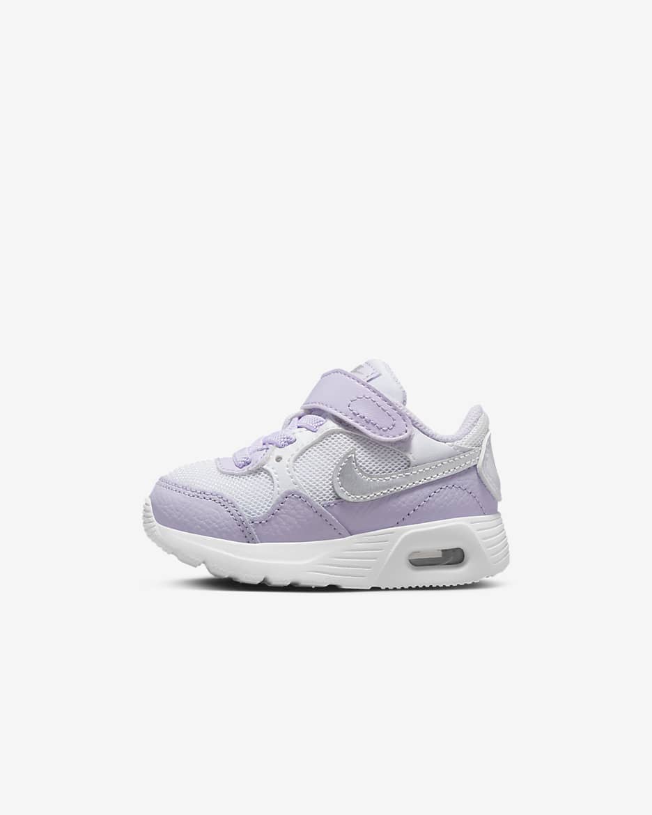 Nike Air Max SC Zapatillas - Bebé e infantil - Blanco/Violet Frost/Thunder Blue/Plata metalizado