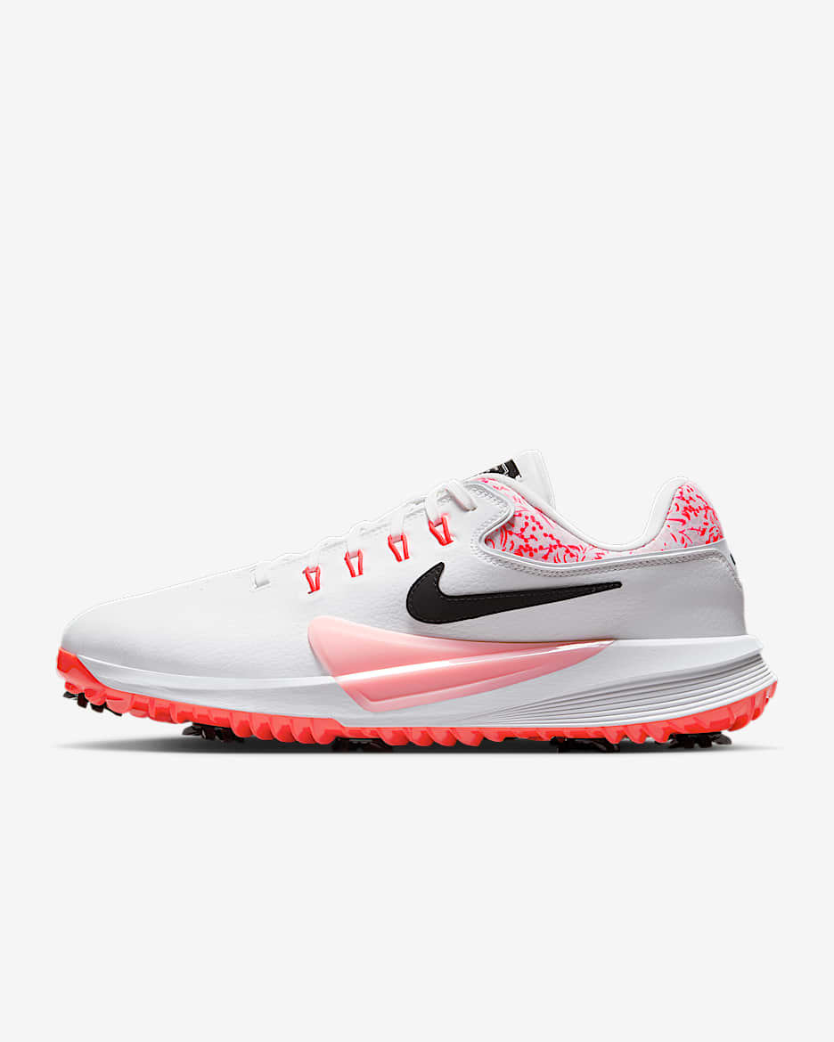 Nike Victory Pro 4 Golf Shoes - Summit White/Pink Bloom/Bright Crimson/Black