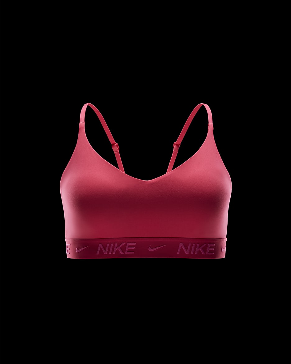 Nike Indy Light Support Women's Padded Adjustable Sports Bra - Aster Pink