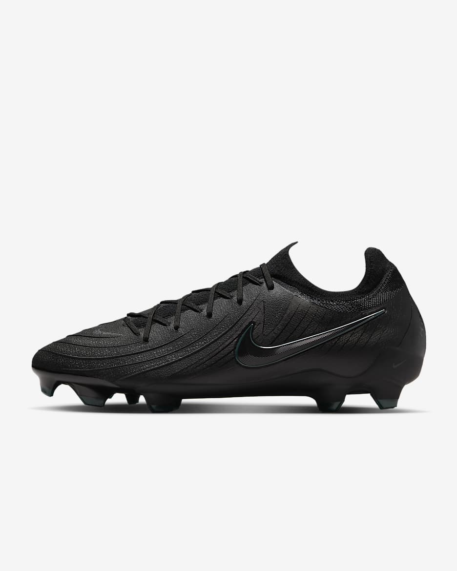 Chuteiras de futebol de cano baixo FG Nike Phantom GX 2 Pro - Preto/Deep Jungle/Preto