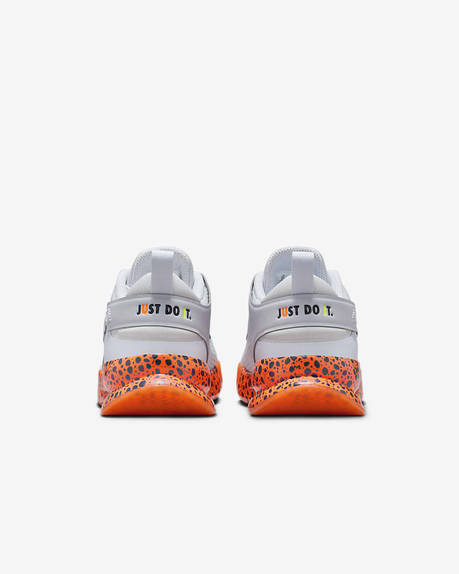 Nike Crosscourt Electric Older Kids' Shoes - Football Grey/Sky Grey/Total Orange/Dark Obsidian