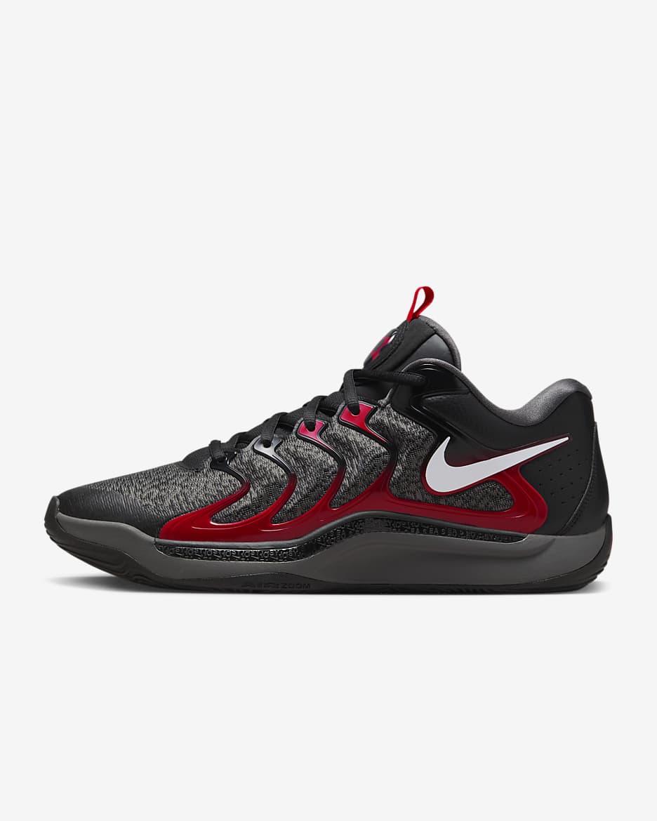 KD17 EP Basketball Shoes - Black/Iron Grey/University Red/White