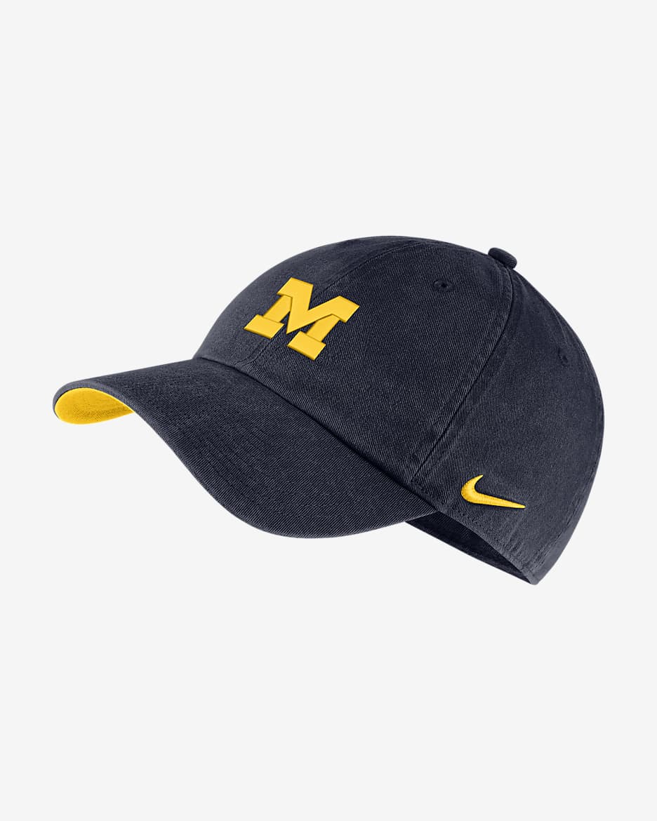 Nike College Heritage86 (Michigan) Hat - College Navy/Amarillo