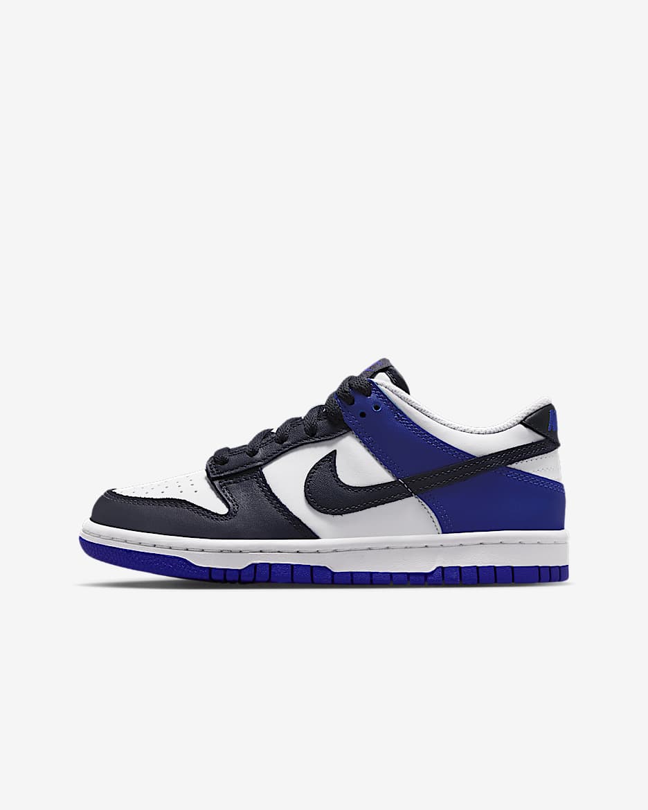 Nike Dunk Low Schuh für ältere Kinder - Weiß/Deep Night/Dark Smoke Grey