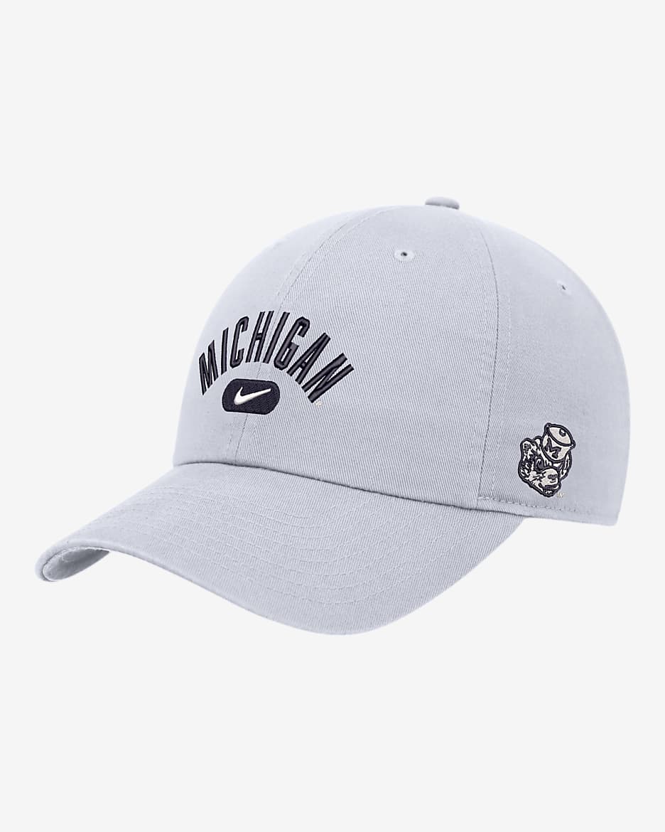 Michigan Nike College Campus Cap - White
