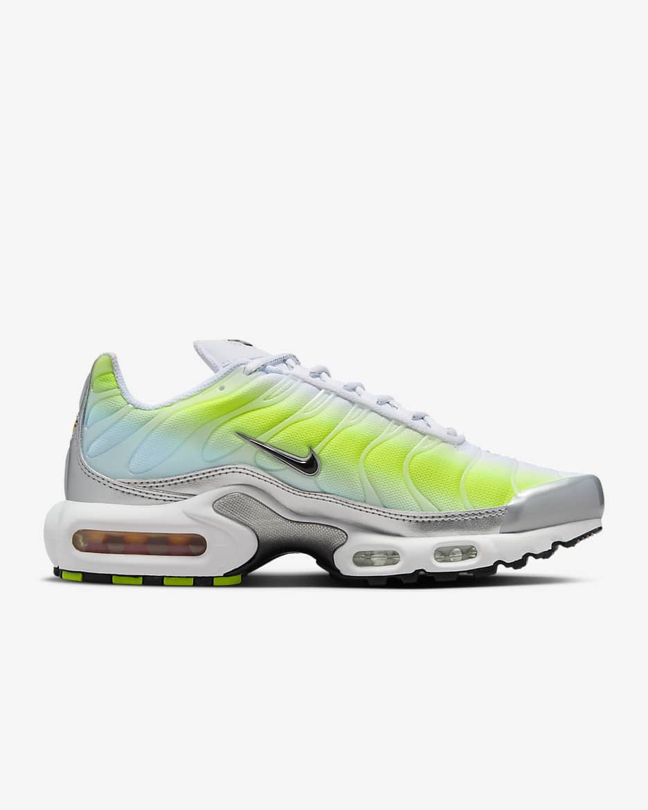 Nike Air Max Plus damesko - Hvit/Cyber/Glacier Blue/Svart