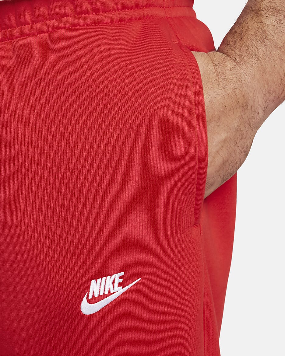 Nike Sportswear Club Fleece szabadidőnadrág - University Red/University Red/Fehér