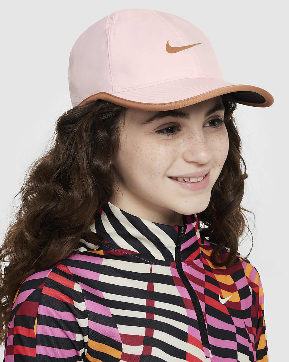 Gorra ligera desestructurada para niños Nike Dri-FIT Club - Espuma rosa/Rosa tierra/Rosa tierra