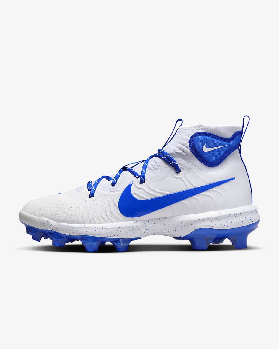 Nike Alpha Huarache NXT MCS Men's Baseball Cleats - White/Hyper Royal