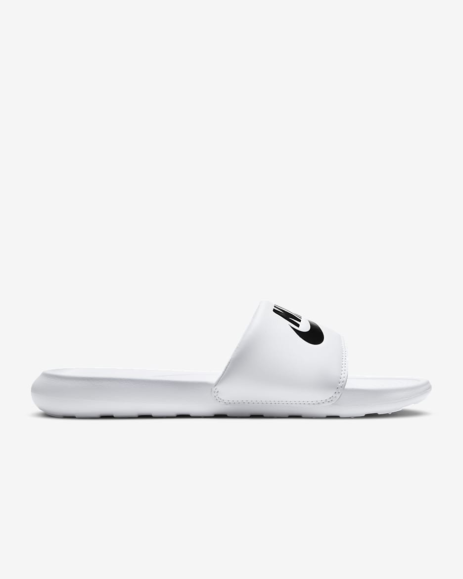 Nike Victori One Slippers voor dames - Wit/Wit/Zwart