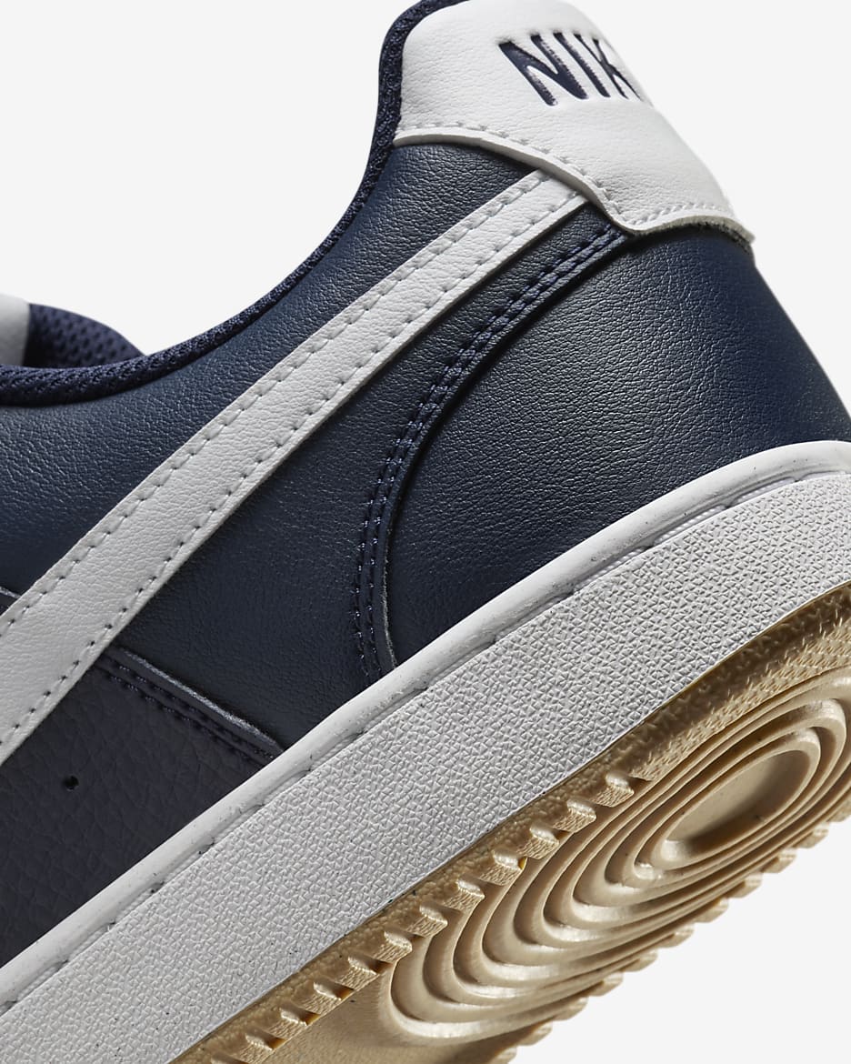 Nike Court Vision Low Men's Shoes - Obsidian/Gum Light Brown/Summit White