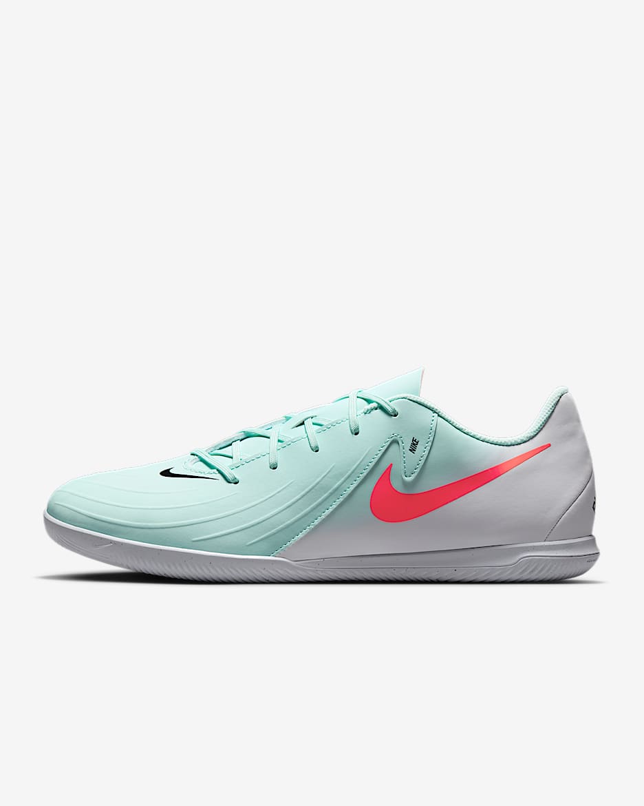Nike Phantom GX 2 Club IC Low-Top Football Shoes - Mint/Off-Noir/Atomic Red