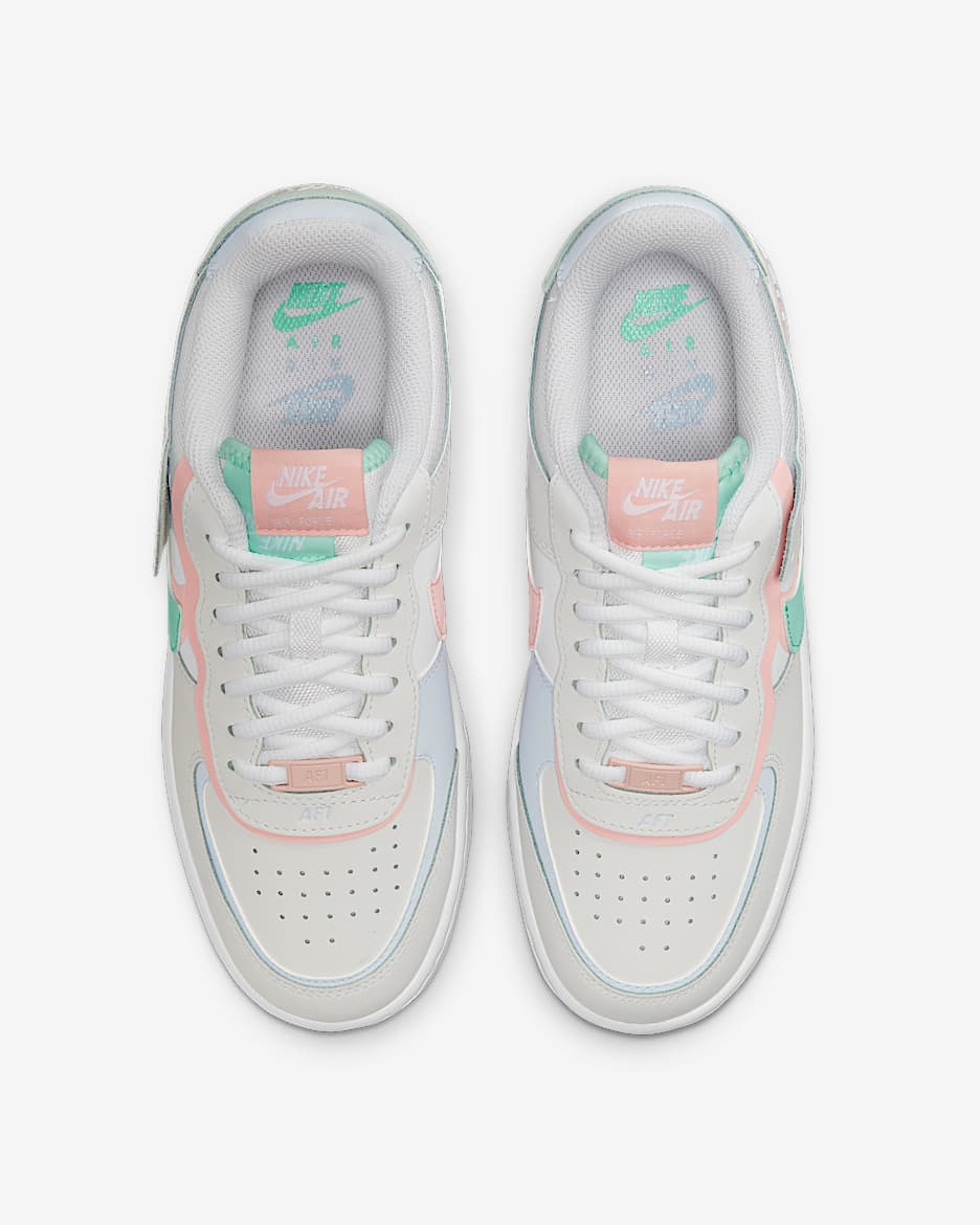 Nike Air Force 1 Shadow Sabatilles - Dona - Blanc/Mint Foam/Football Grey/Atmosphere