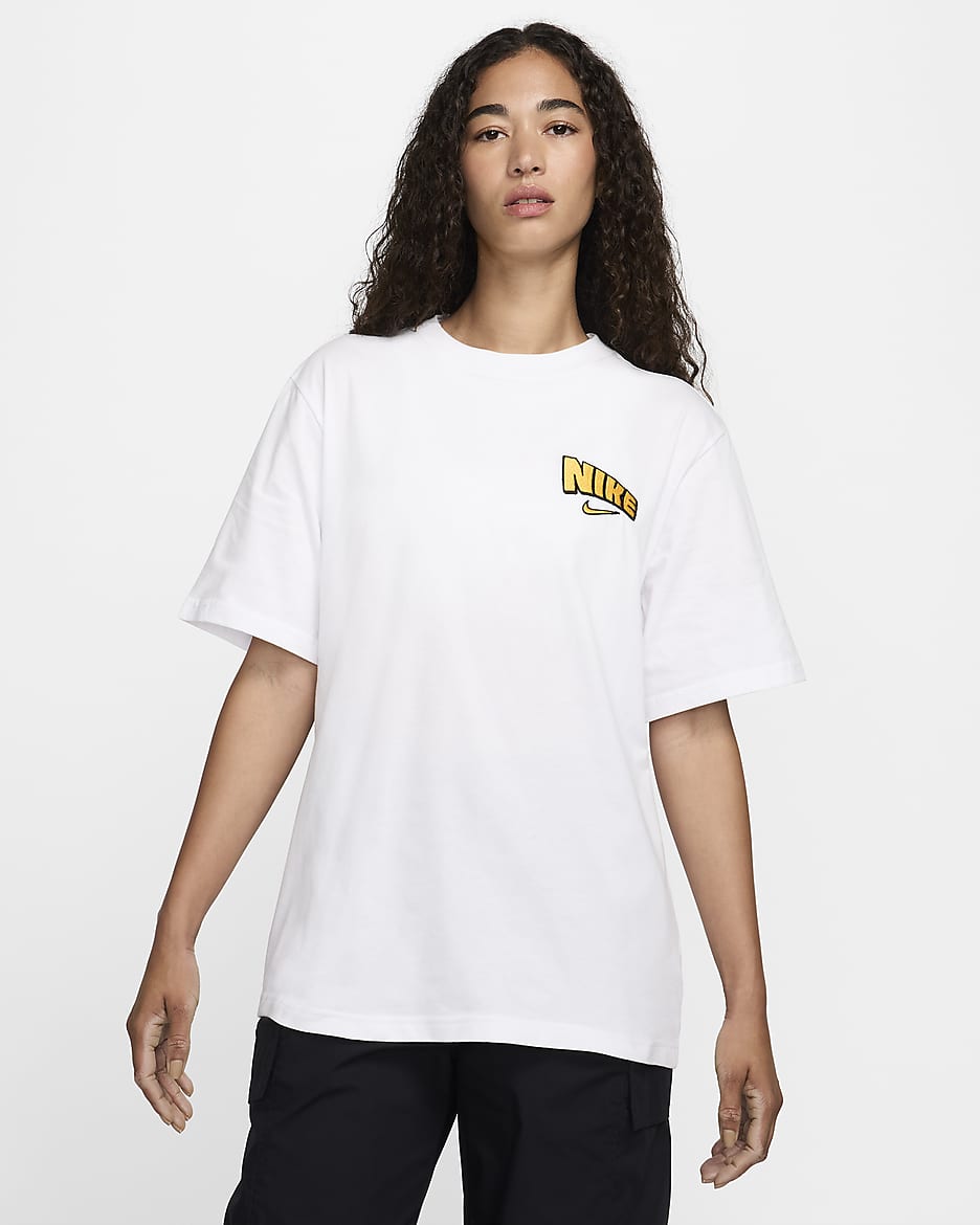 Nike Sportswear Women's Loose Short-Sleeve T-Shirt - White