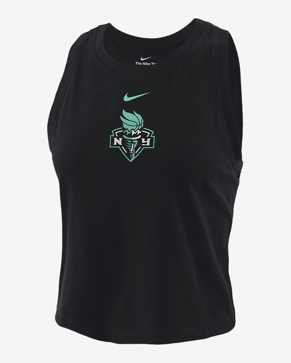 New York Liberty Women's Nike WNBA Cropped Tank Top - Black