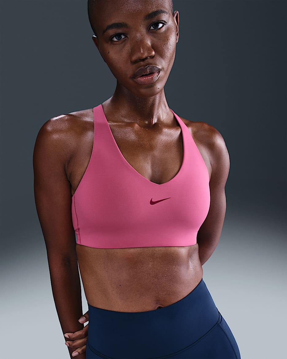 Nike Universa Women's Medium-Support Padded Sport Bra - Sweet Beet/Deep Garnet/Rush Maroon