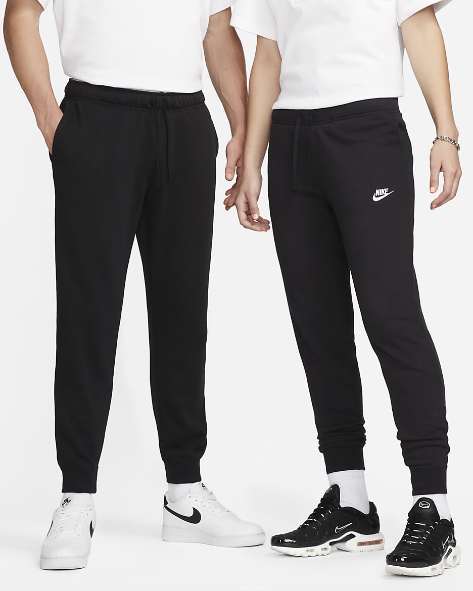 Nike Sportswear Club Fleece Women's Mid-Rise Joggers - Black/White