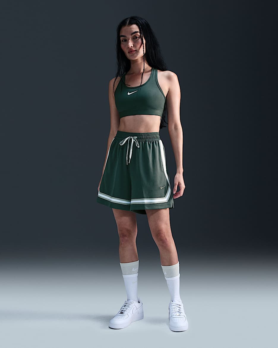 Nike Crossover Women's Dri-FIT 5" Basketball Shorts - Vintage Green/Jade Horizon