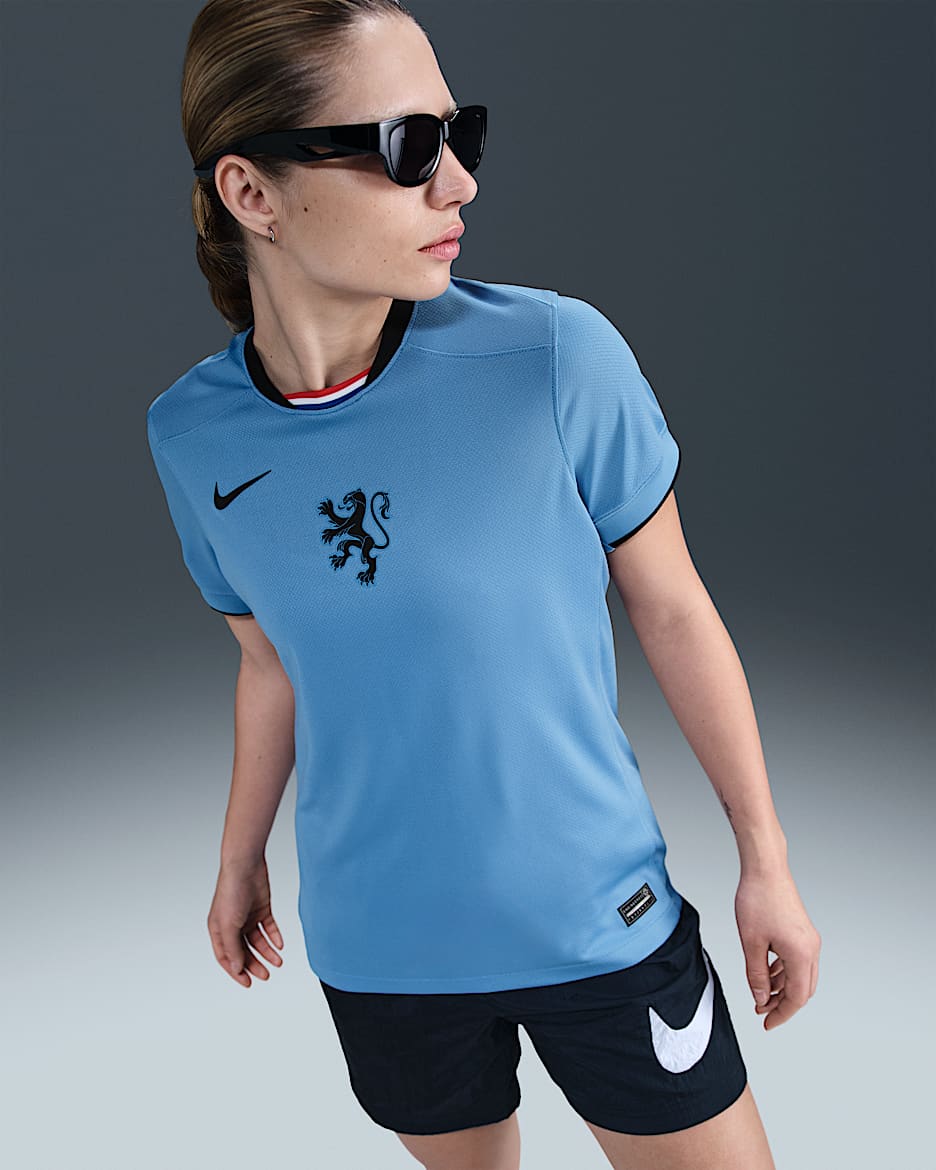 Netherlands 2025 Stadium Away (Women's Team) Women's Nike Dri-FIT Football Replica Shirt - Blue Beyond/Black