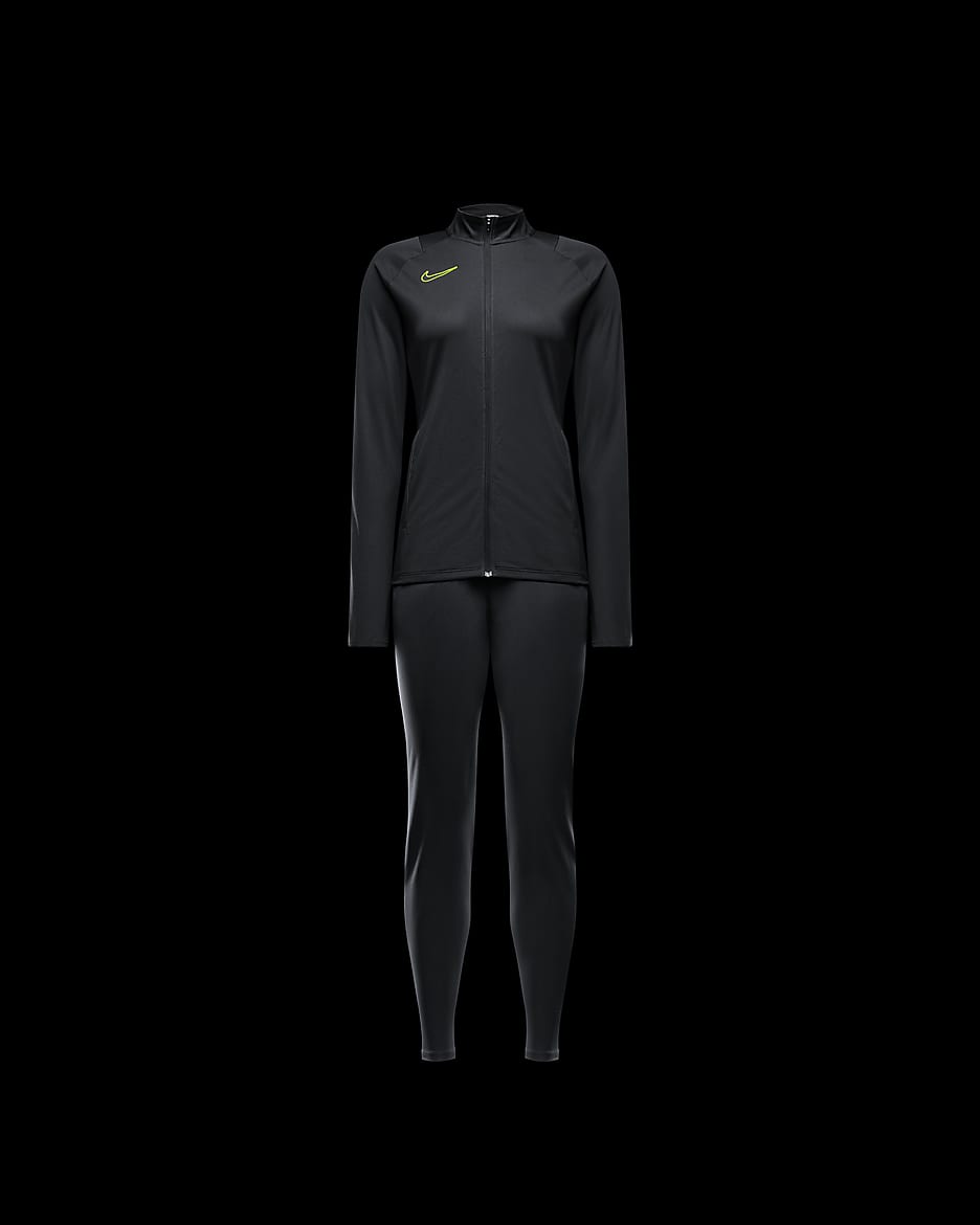 Nike Dri-FIT Academy-tracksuit til kvinder - Anthracite/Volt