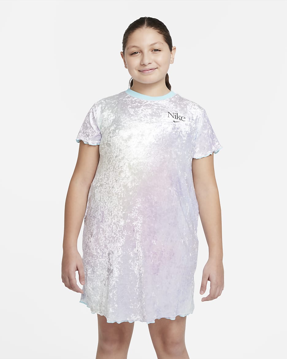 Nike Sportswear Big Kids' (Girls') Dress (Extended Size) - Regal Pink/Copa/Black