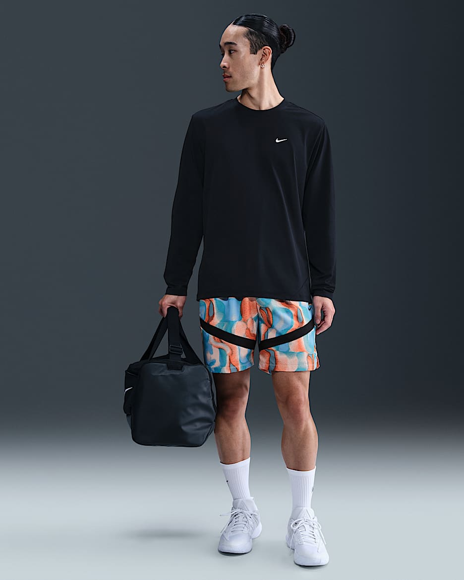 ナイキ アイコン メンズ Dri-FIT 15cm バスケットボールショートパンツ - ウォッシュドコーラル/ユニバーシティブルー/ブラック/ブラック