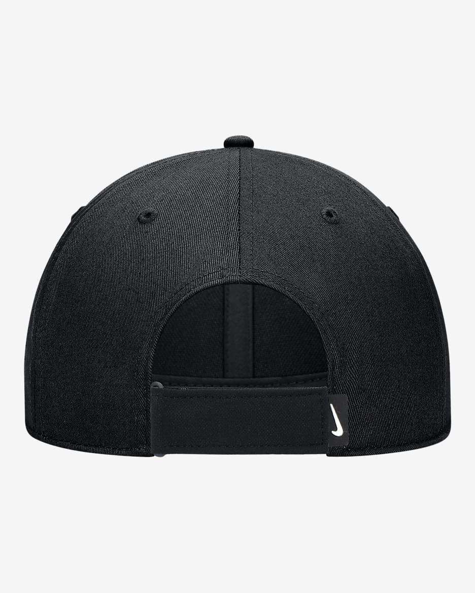 Nike Club Structured Dri-FIT Softball Futura Swoosh Cap - Black