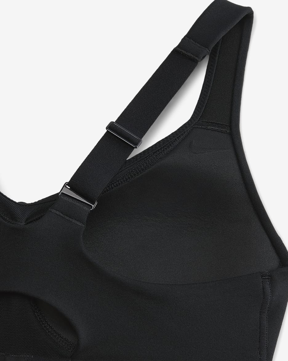 Nike Indy High Support Women's Padded Adjustable Sports Bra - Black/Black/Black