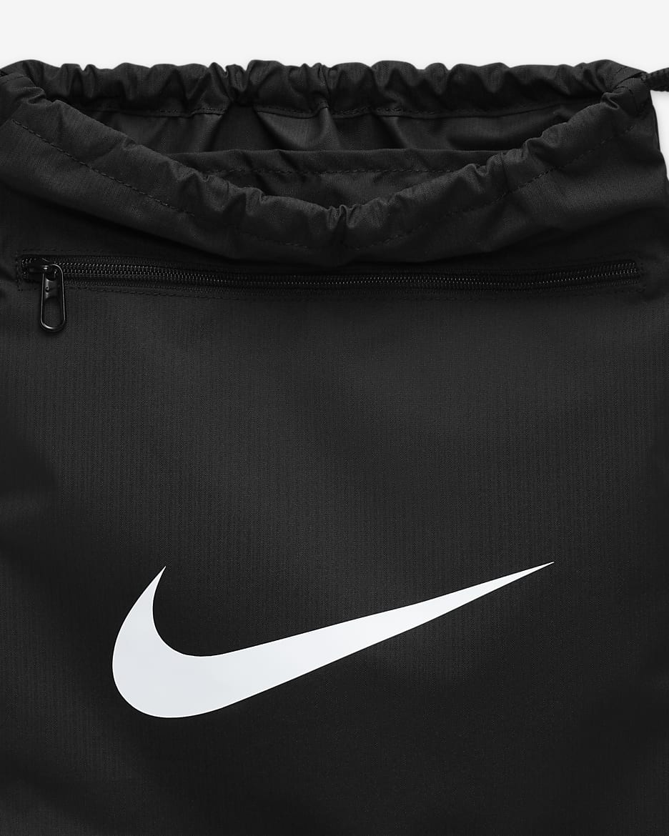 Nike Brasilia 9.5 Trainingsbeutel (18 l) - Schwarz/Schwarz/Weiß