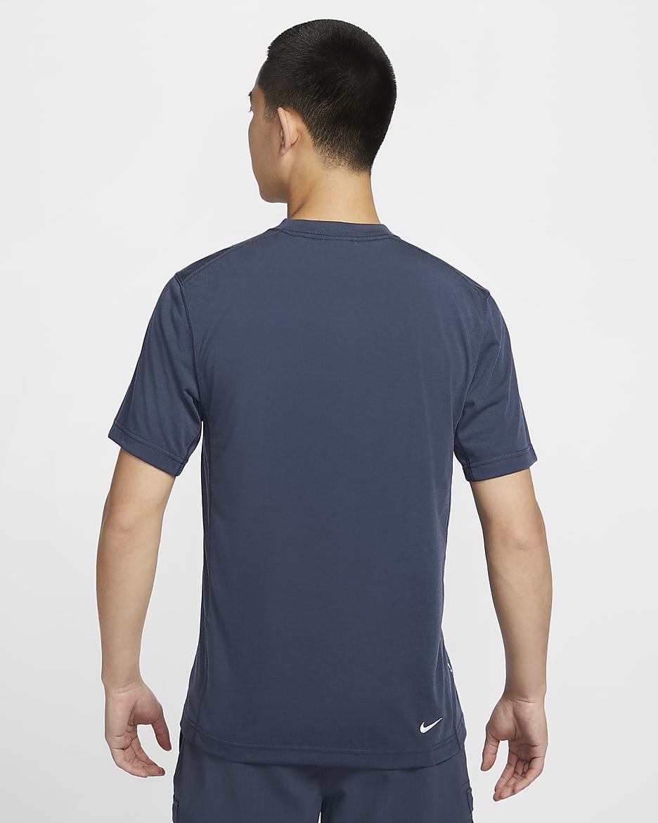 Nike ACG 'Goat Rocks' Men's Dri-FIT ADV UV Short-Sleeve Top - Thunder Blue/Summit White